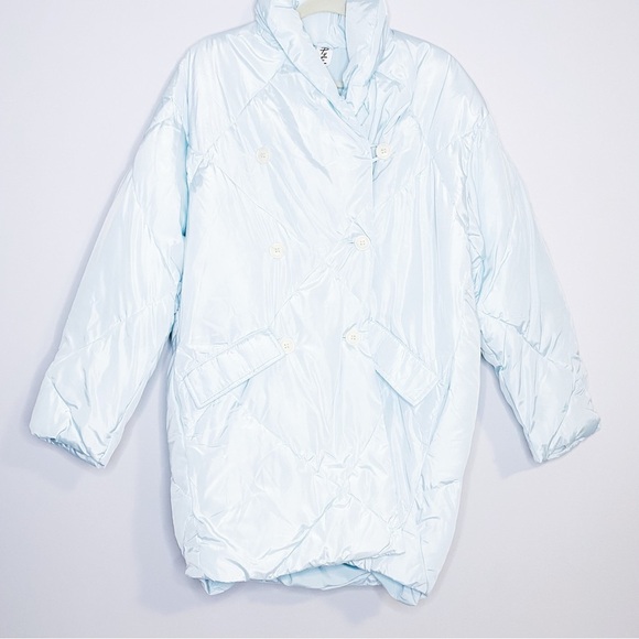Free People - Icy Blue Longline Puffer Jacket - Picture 4 of 7